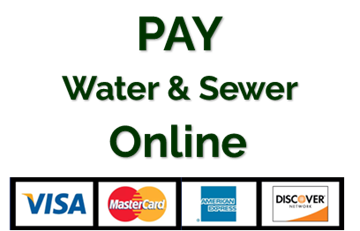 Image of th ewords Pay Water and Sewer Online with credit cards